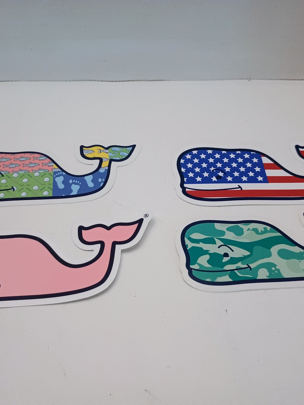 Vineyard FindsPink Whale Stickers 4 Stickers